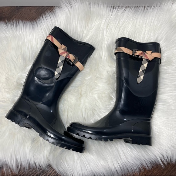 Burberry Kenyon Nova Rainboots Size 8 - Picture 10 of 16